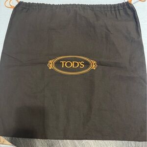 Tod's Brown Dust Bag with Orange Logo